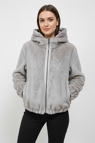 Corte dei Gonzaga Donna Eco Pelliccia con Cappuccio
