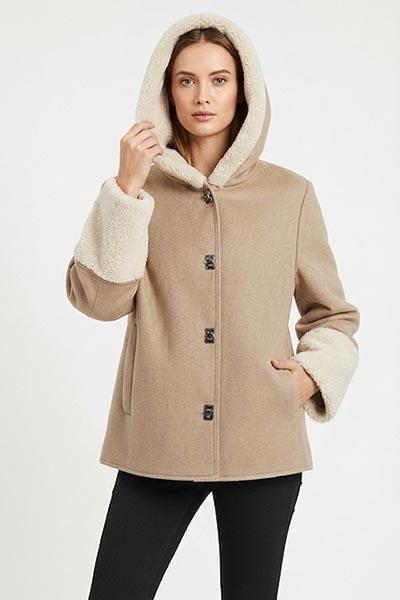 Corte dei Gonzaga Donna Eco Montone con Cappuccio