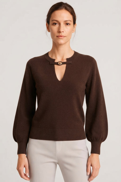 Corte dei Gonzaga Donna Maglia Girocollo con Manica a Palloncino - Falcone Abbigliamento
