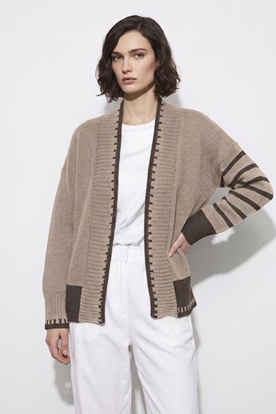 Corte dei Gonzaga Donna Cardigan senza Bottoni