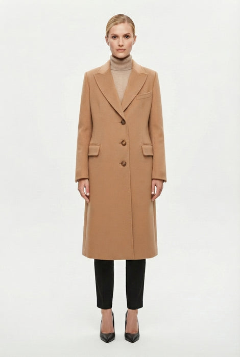Chiara Giusti Cappotto Misto Lana Donna