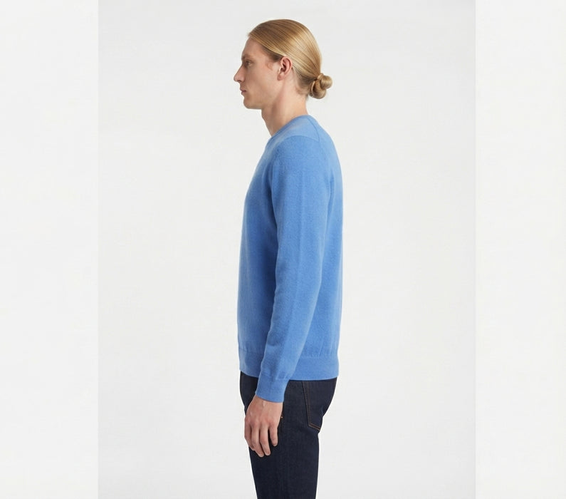 Maglione Girocollo in Misto Lana e Cashmere