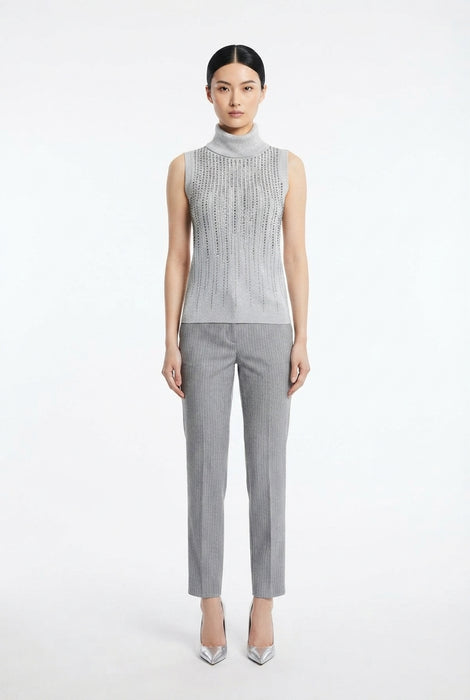 Love to Love by Gai Mattiolo Gilet Donna in Misto Cashmere con Collo Alto