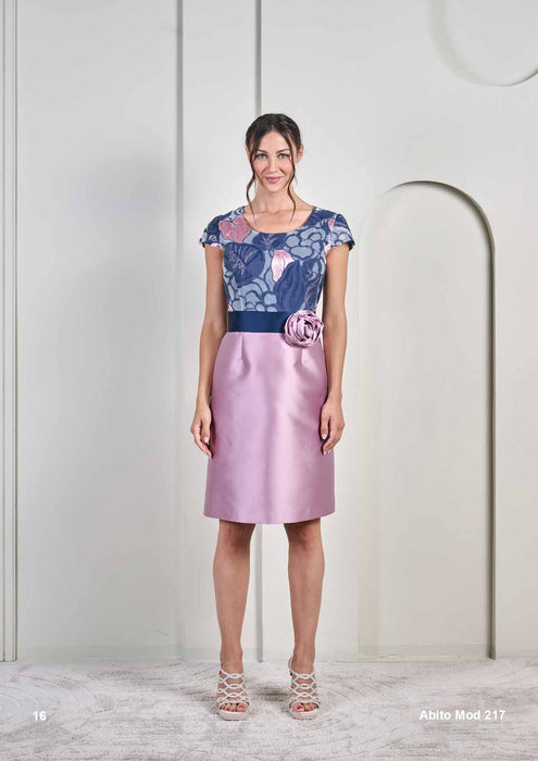 Peg Donna Abito e Spolverino in Tessuto Mikado e Seta - Falcone Abbigliamento