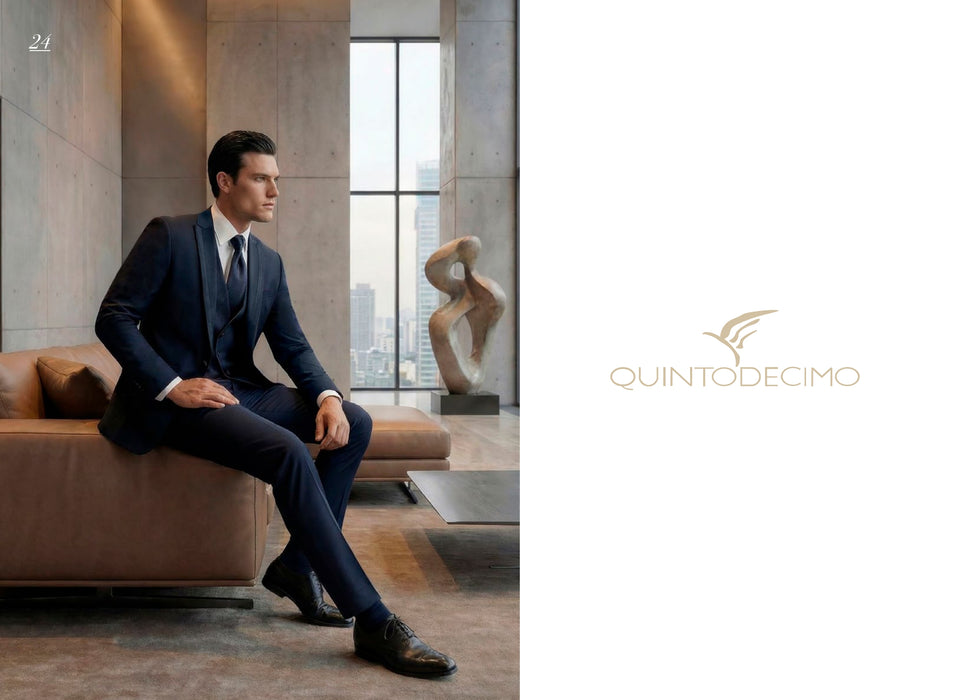 Quintodecimo Abito Cerimonia Uomo 3 Pezzi - Falcone Abbigliamento