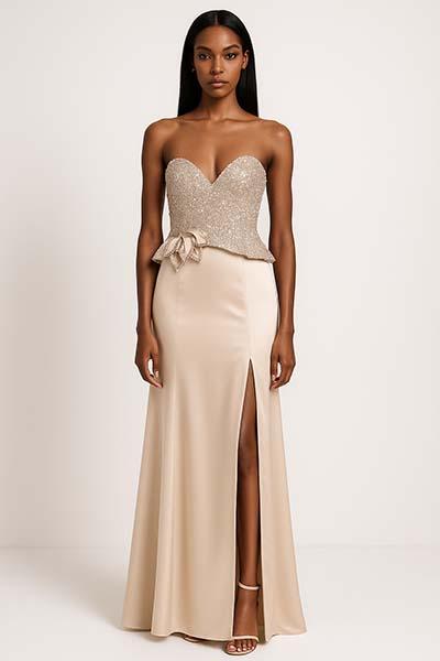 SoloGioie Abito Lungo con Stola - Falcone Abbigliamento