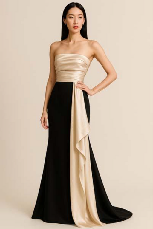 SoloGioie Abito Lungo con Stola - Falcone Abbigliamento