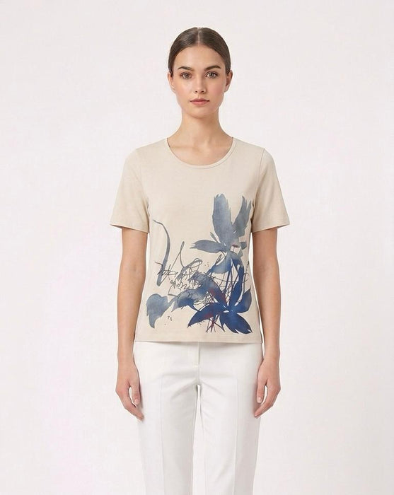 Eleonora del Bono T-Shirt Donna in 95% Cotone e 5% Elastan - Falcone Abbigliamento