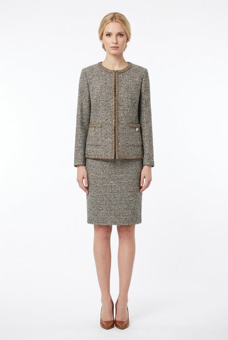 Peg Donna Tailleur Gonna e Giacca con Vestibilità Calibrata