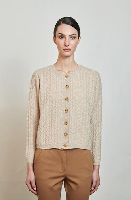 Corte dei Gonzaga Cardigan Donna in Pura Lana