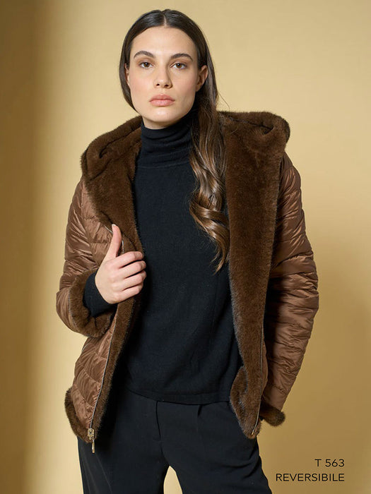 Talenti Donna Eco Pelliccia Reversibile