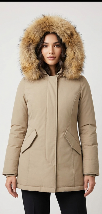 Ghiacciozero Giaccone Donna con Cappuccio ed Eco Pelliccia - Falcone Abbigliamento