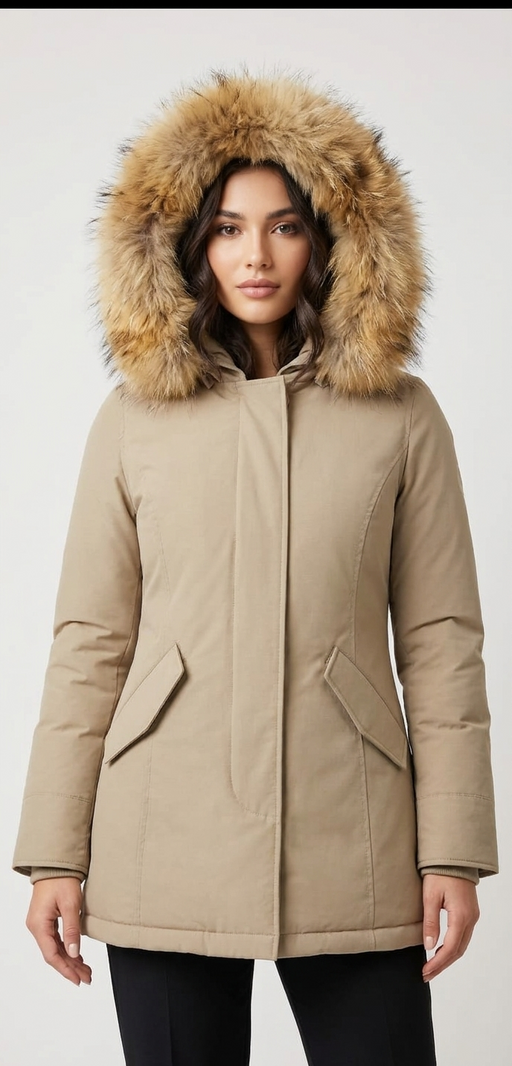 Ghiacciozero Giaccone Donna con Cappuccio ed Eco Pelliccia - Falcone Abbigliamento