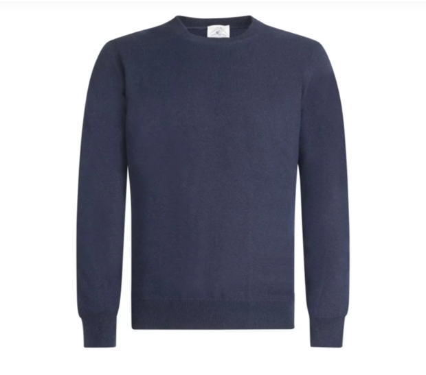 Maglione Girocollo in Misto Lana e Cashmere