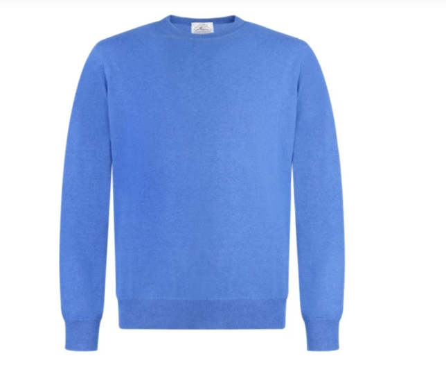 Maglione Girocollo in Misto Lana e Cashmere