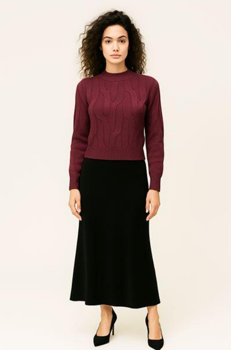 Corte dei Gonzaga Maglia in 100% Lana Merino Donna