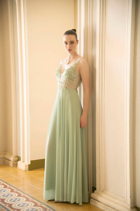 SoloGioie Abito Lungo con Stola